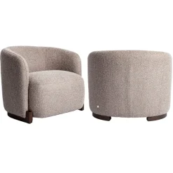 Richmond Interiors Lounge stoel Hannah mocca chunky fire retardant