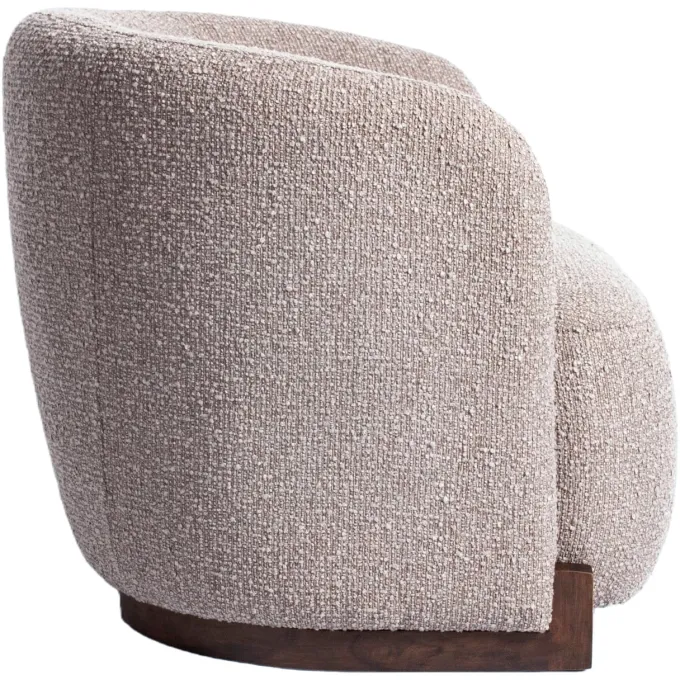 Richmond Interiors Lounge stoel Hannah mocca chunky fire retardant