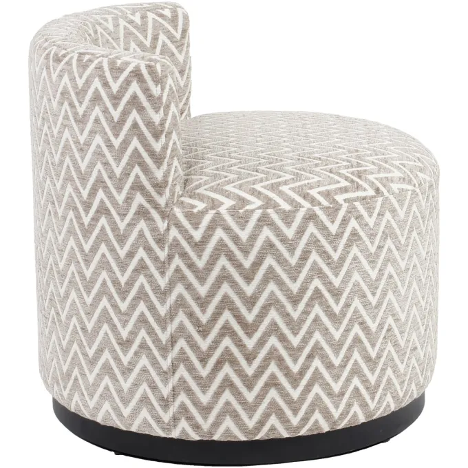 Richmond Interiors Lounge stoel Franny zand chevron
