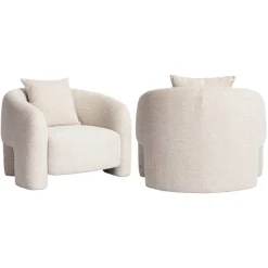 Richmond Interiors Lounge stoel Tuscany beige blockweave
