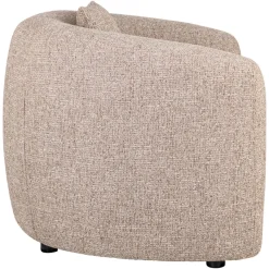 Richmond Interiors Lounge stoel Luxandra zand tweed fire retardant
