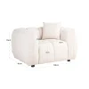 Richmond Interiors Lounge stoel Jezebel cream fancy