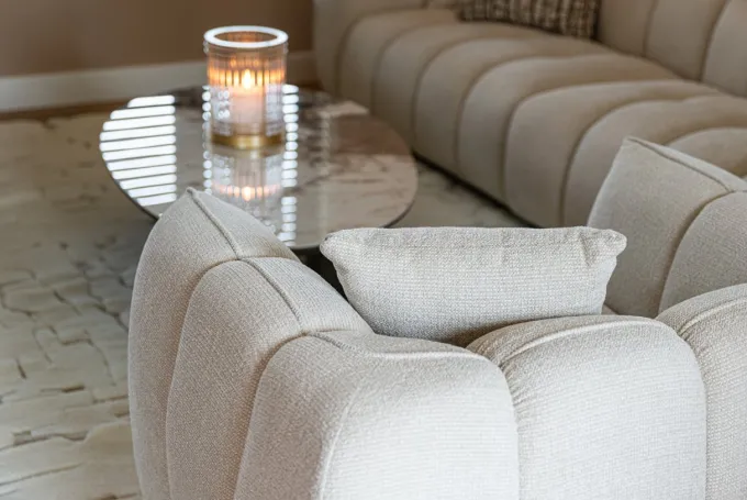 Richmond Interiors Lounge stoel Jezebel cream fancy