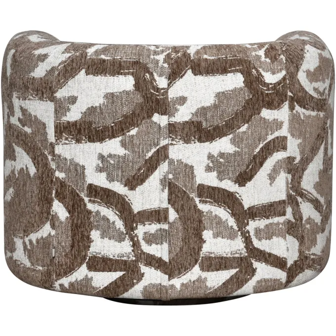 Richmond Interiors Lounge stoel Talley bruin nature draaistoel