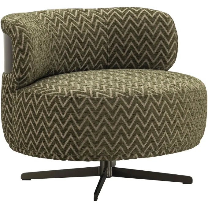Richmond Interiors Lounge stoel Lauren mos chevron