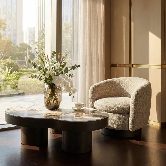 Richmond Interiors Lounge stoel Colmar naturel chunky