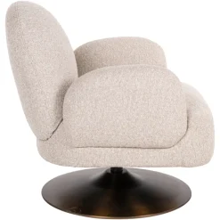 Richmond Interiors Lounge stoel Kagney biscotti swivel