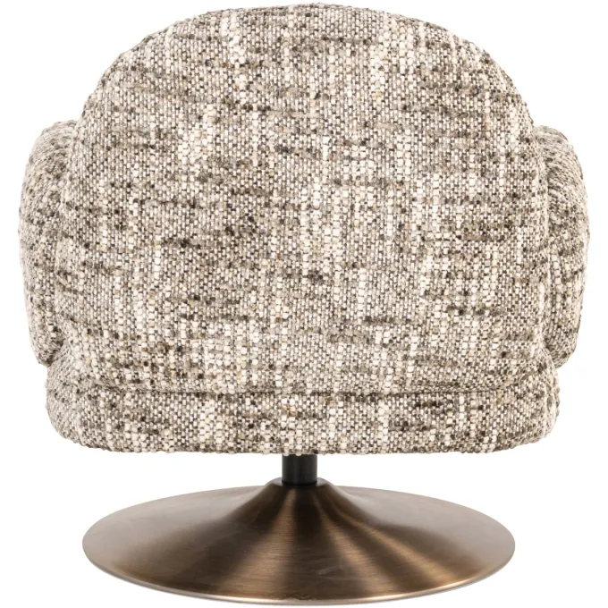 Richmond Interiors Lounge stoel Kagney brown omara swivel