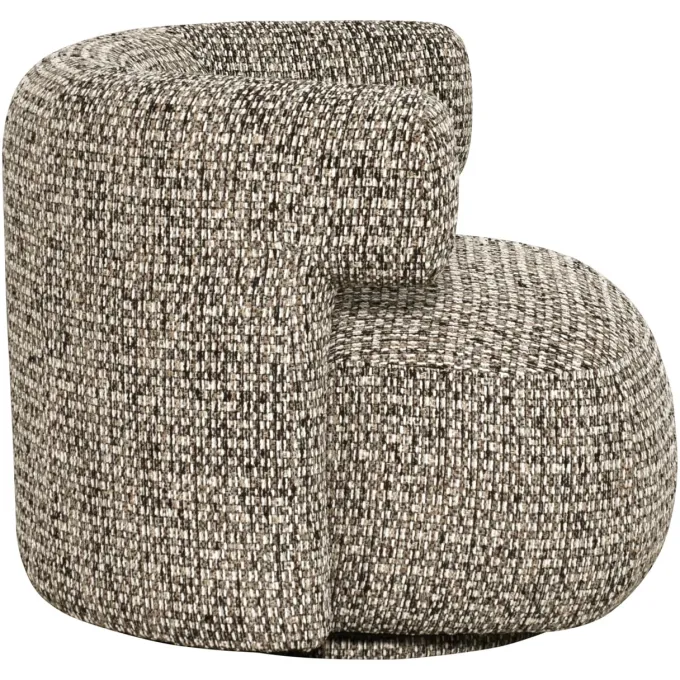 Richmond Interiors Lounge stoel Talley cobblestone draaistoel