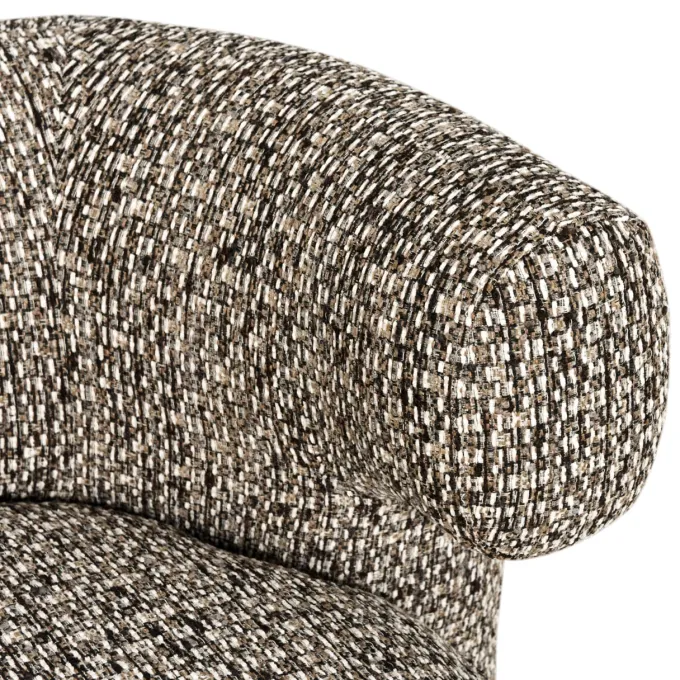 Richmond Interiors Lounge stoel Talley cobblestone draaistoel