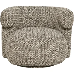 Richmond Interiors Lounge stoel Talley cobblestone draaistoel