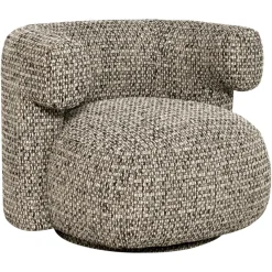 Richmond Interiors Lounge stoel Talley cobblestone draaistoel
