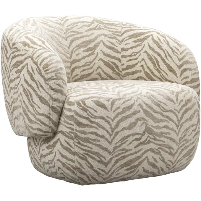 Richmond Interiors Lounge stoel Milano beige tiger