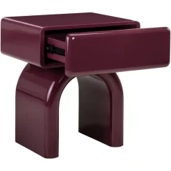 Richmond Interiors Nachtkastje Bennet burgundy 1 Lade