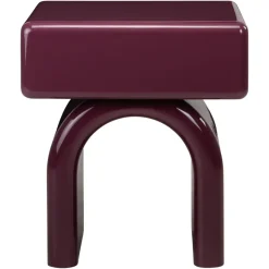 Richmond Interiors Nachtkastje Bennet burgundy 1 Lade