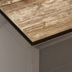 Richmond Interiors Nachtkastje Russo brown 3-drawers