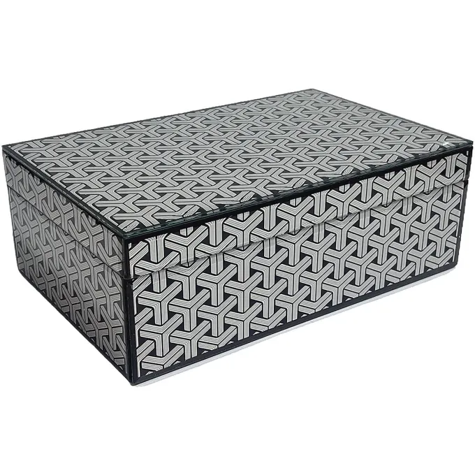 Richmond Interiors Opbergbox Feliz groot Zwart / Wit
