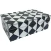 Richmond Interiors Opbergbox Silas klein zwart / wit