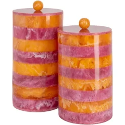 Richmond Interiors Opbergdoos Lilybelle roze/orange – klein