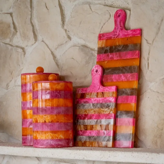 Richmond Interiors Opbergdoos Lilybelle roze/orange – klein