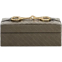 Richmond Interiors Opbergdoos Blade olive klein