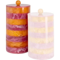 Richmond Interiors Opbergdoos Lilybelle roze/orange – groot