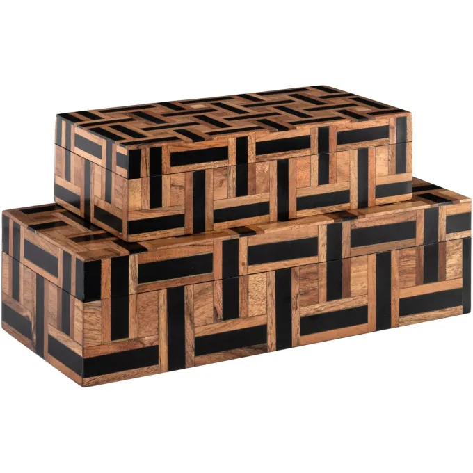 Richmond Interiors Opbergdoos Floor bruin klein