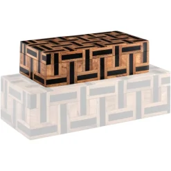 Richmond Interiors Opbergdoos Floor bruin klein