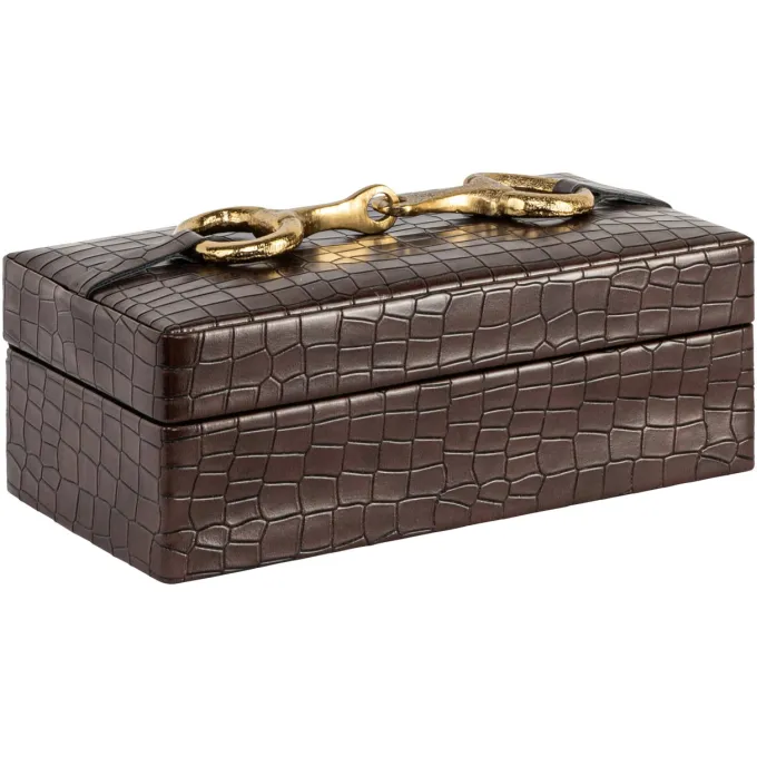 Richmond Interiors Opbergdoos Rex donker bruin klein