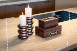 Richmond Interiors Opbergdoos Rex donker bruin groot