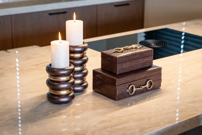 Richmond Interiors Opbergdoos Rex donker bruin groot