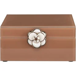 Richmond Interiors Opbergdoos Floral bruin klein
