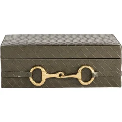 Richmond Interiors Opbergdoos Blade olive groot
