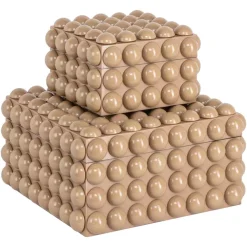 Richmond Interiors Opbergdoos Ash beige groot