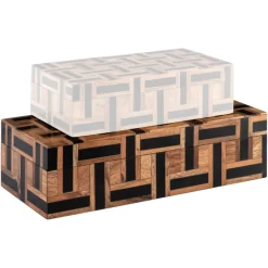 Richmond Interiors Opbergdoos Floor bruin groot