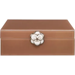 Richmond Interiors Opbergdoos Floral bruin groot