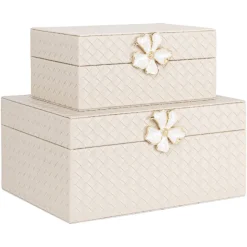 Richmond Interiors Opbergdoos Lillie ivoor klein