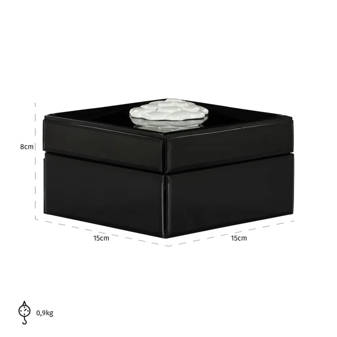 Richmond Interiors Opbergdoos Lune zwart / wit