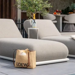 Richmond Interiors Outdoor bijzettafel Reed light beige
