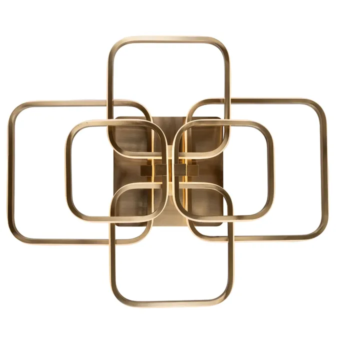 Richmond Interiors Plafondlamp Cailey Brushed Gold