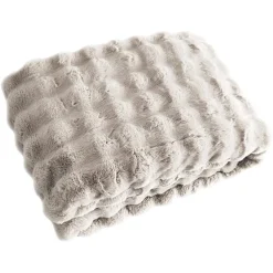 Richmond Interiors Plaid Cosy Fluff creme 150x200