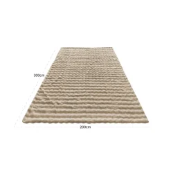 Richmond Interiors Plaid Nordic Plush beige 200x300
