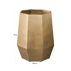 Richmond Interiors Plantenbak Axis brons goud groot