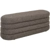Richmond Interiors Poef & Voetenbank Camille bruin chunky