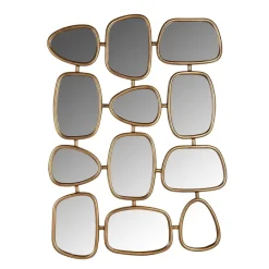 Richmond Interiors Richmond Interiors Spiegel Jeff met 12 spiegels (Gold)