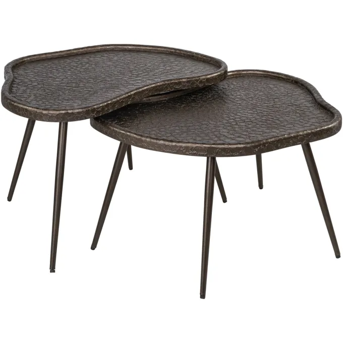 Richmond Interiors Salontafel Bean Brunzae - Set van 2