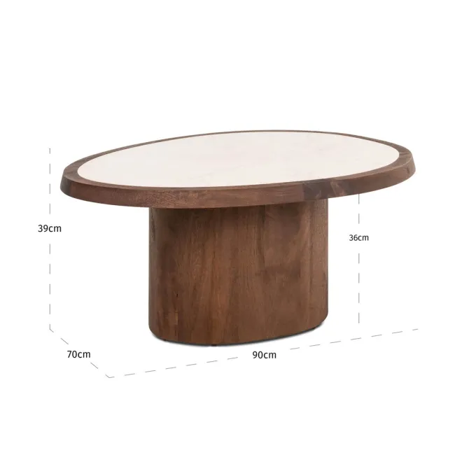 Richmond Interiors Salontafel Melrose brown