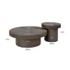 Richmond Interiors Salontafel Lindo Brunzae - Set van 2