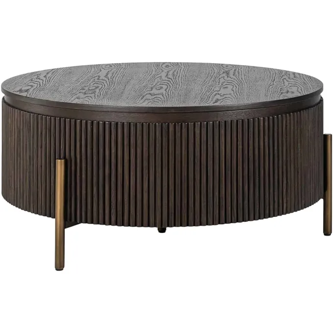 Richmond Interiors Salontafel Luxor 95Ø (Brown)
