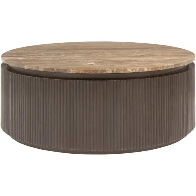 Richmond Interiors Salontafel Russo brown 90Ø